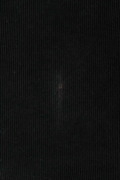 PRADA Triangle Logo Corduroy Jacket Black Size XS