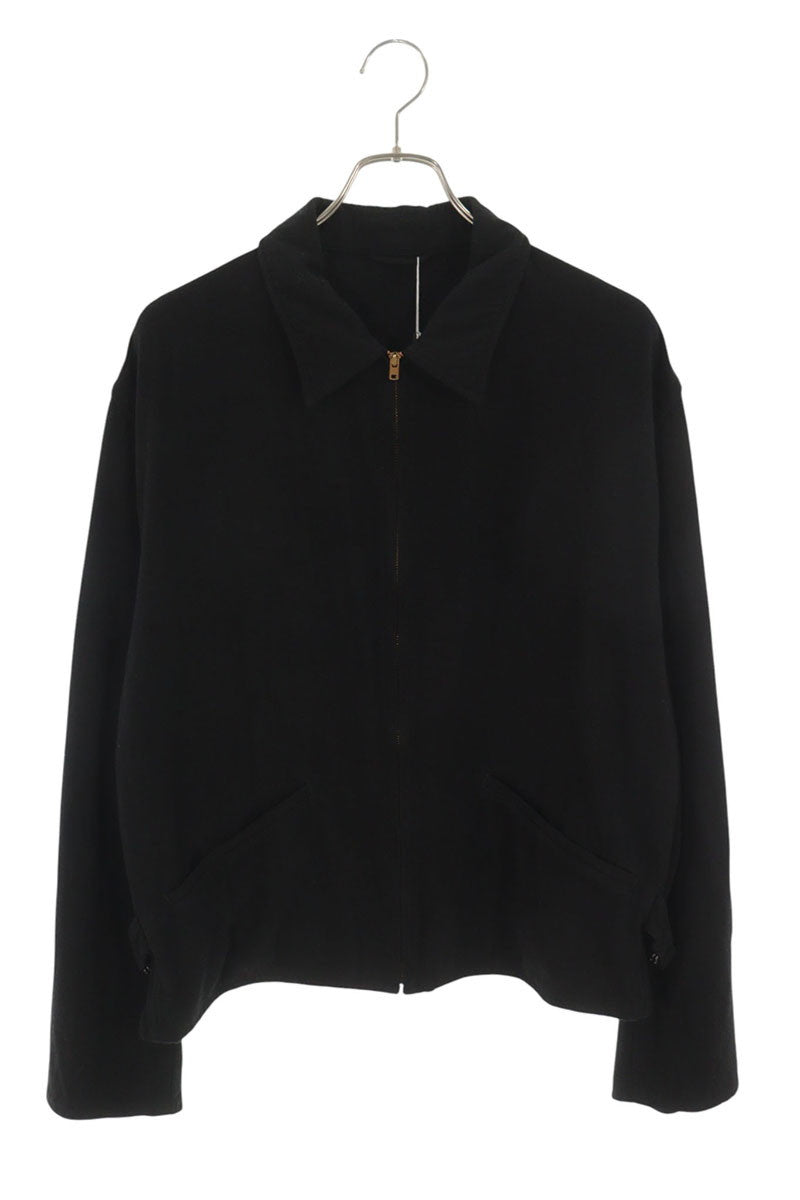 COMOLI 25SS Silk Nep Zip Short Jacket Black Size L