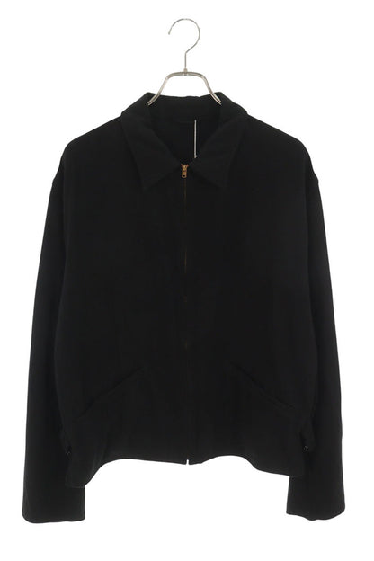 COMOLI 25SS Silk Nep Zip Short Jacket Black Size L