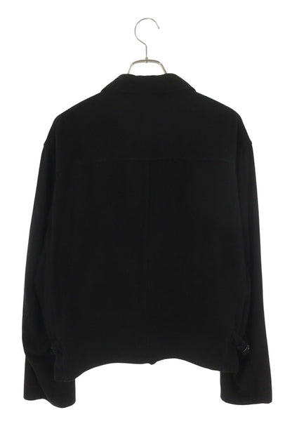 COMOLI 25SS Silk Nep Zip Short Jacket Black Size L