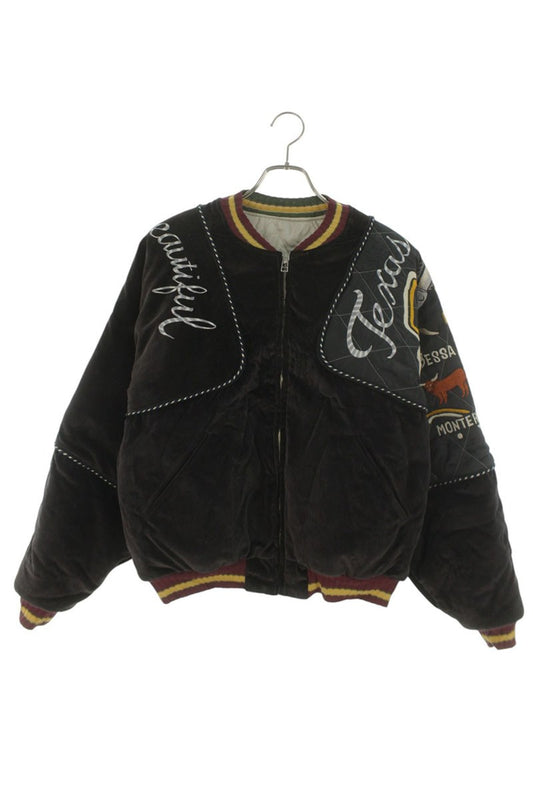 KAPITAL Velveteen Siam Bomber Jacket Brown Size 2