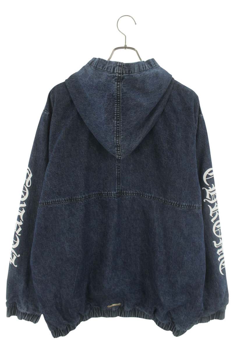 Chrome Hearts Half Zip Denim Anorak Jacket Size L