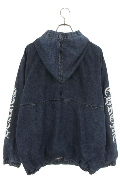 Chrome Hearts Half Zip Denim Anorak Jacket Size L