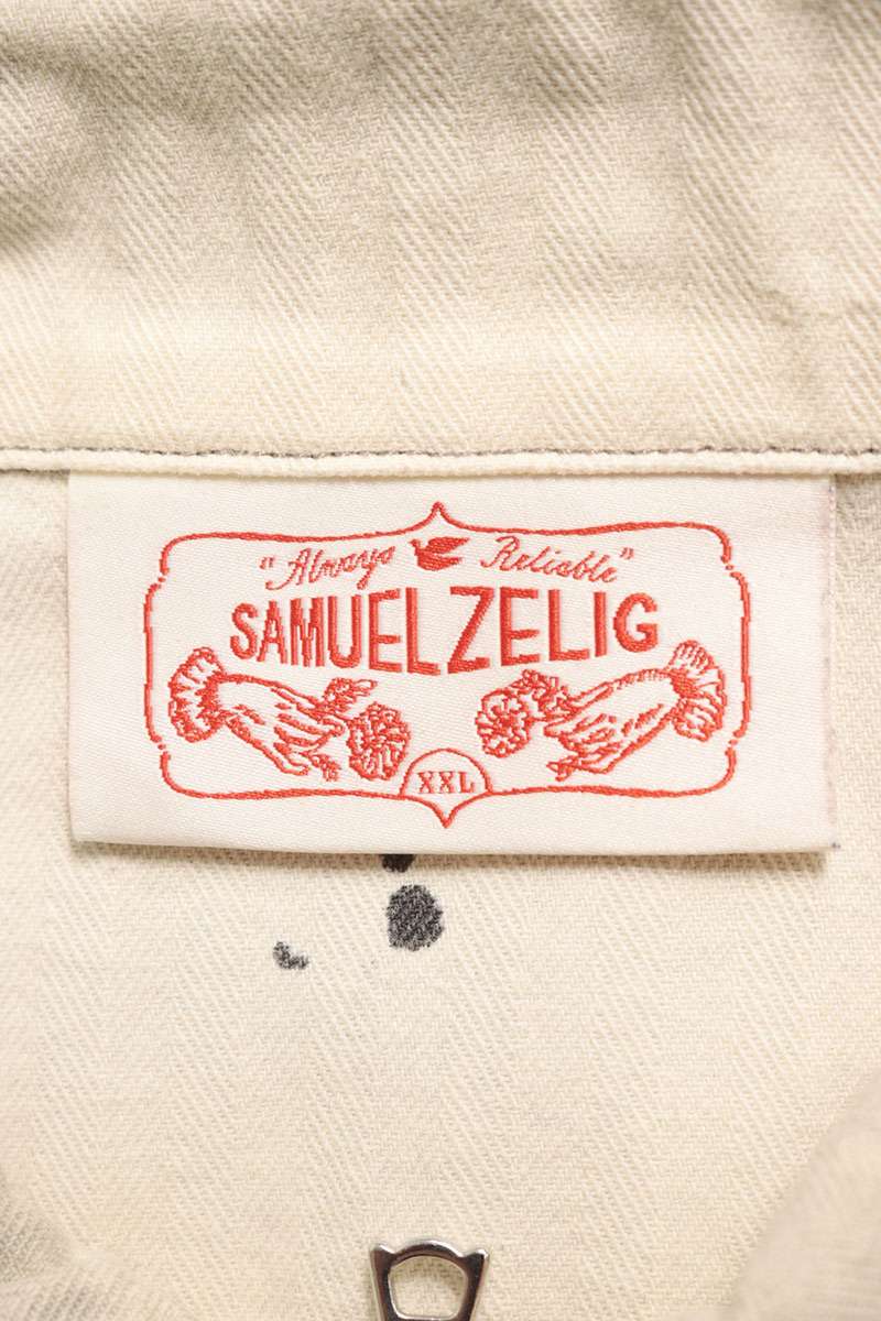 Samuel zelig WESTERN ZIP JACKET Embroidered White Size XXL