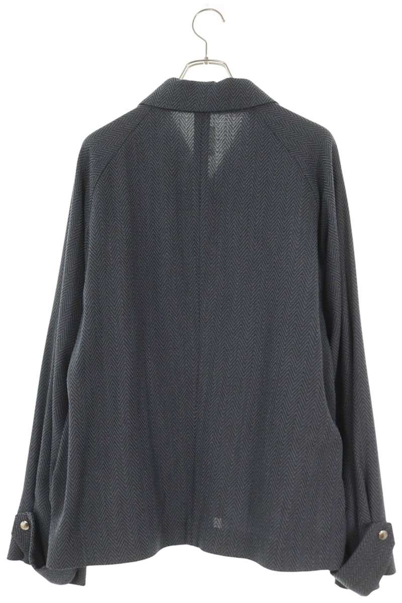seya Wool Zip-Up Blouson Gray Size XL