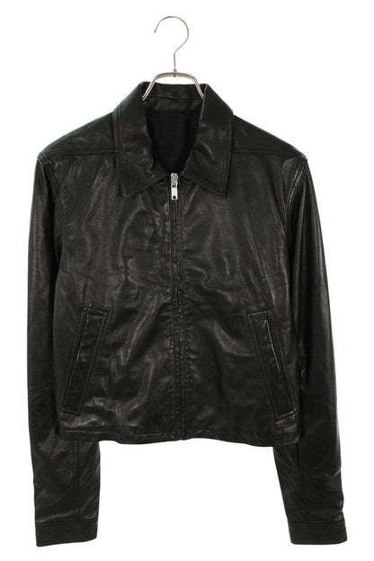 Rick Owens Alice Bullet Lambskin Jacket Black Size 46