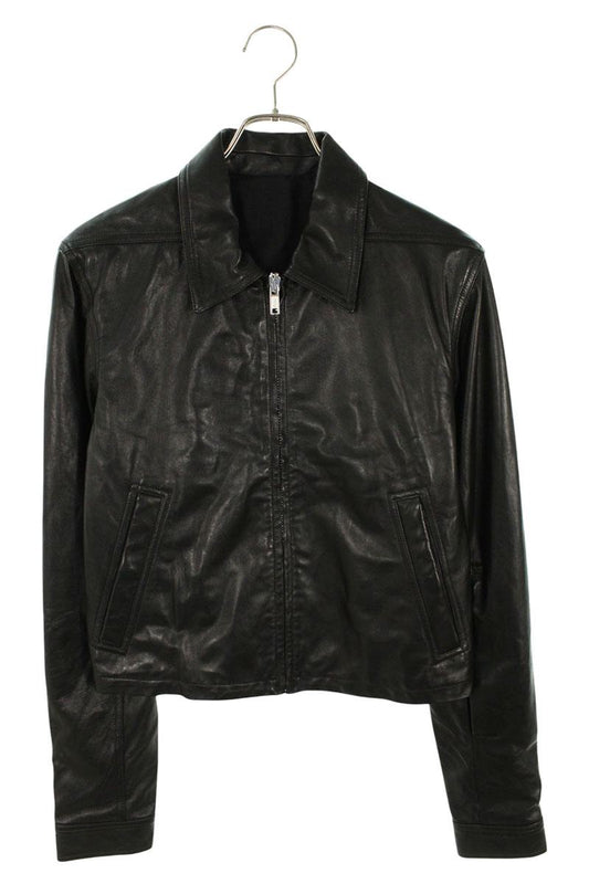 Rick Owens Alice Bullet Lambskin Jacket Black Size 46