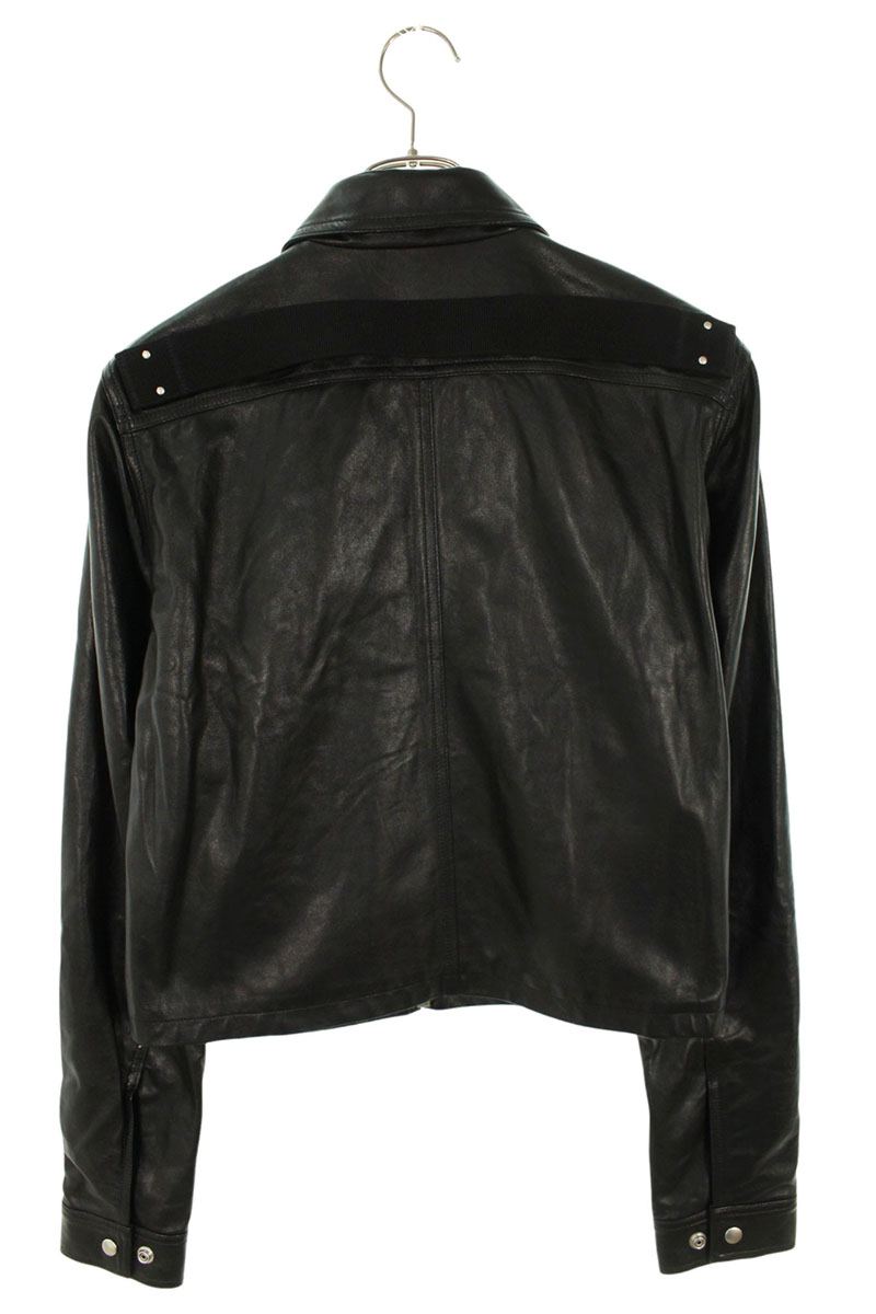 Rick Owens Alice Bullet Lambskin Jacket Black Size 46