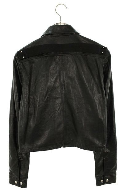 Rick Owens Alice Bullet Lambskin Jacket Black Size 46
