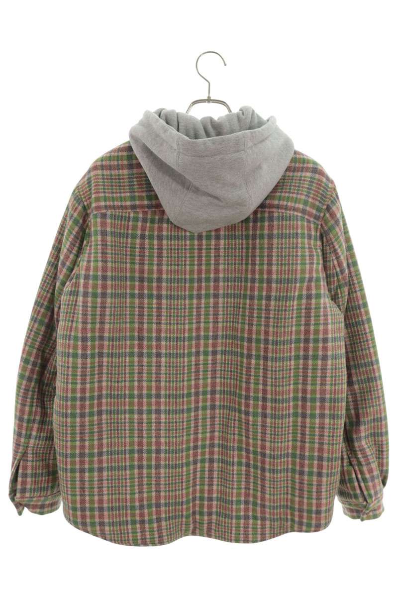 GUCCI Removable Hood Flannel Check Jacket Multi Size S