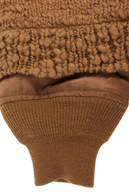 UNDERCOVER Knit Panel MA-1 Jacket Brown Size 2