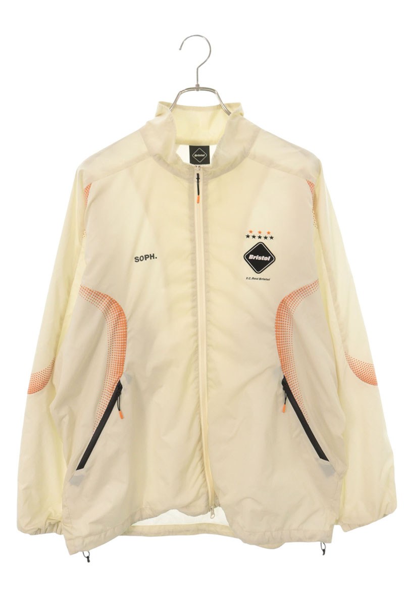 F.C.R.B. Stand Collar Practice Track Jacket Beige Size L
