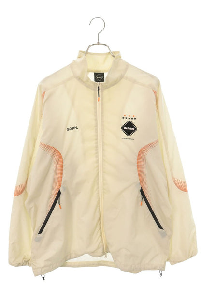 F.C.R.B. Stand Collar Practice Track Jacket Beige Size L