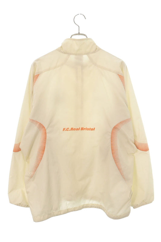 F.C.R.B. Stand Collar Practice Track Jacket Beige Size L