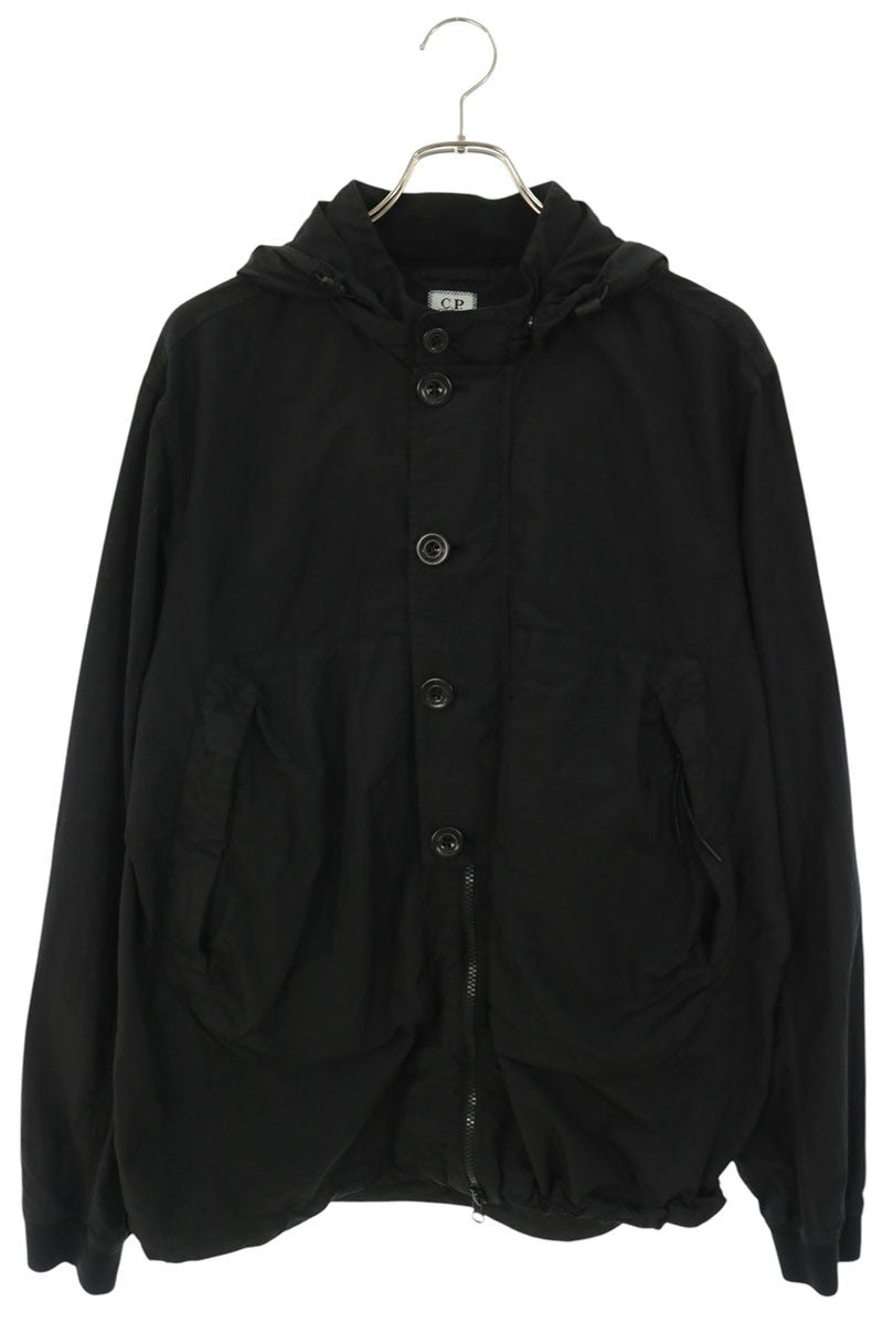 C.P.COMPANY GOGGLE JACKET Detachable Hood Black Size L