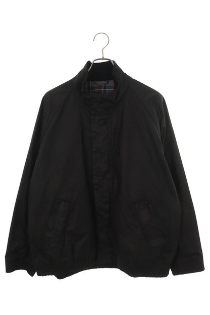 Barbour TRANSPORT Stand Collar Wax Jacket Black Size XS