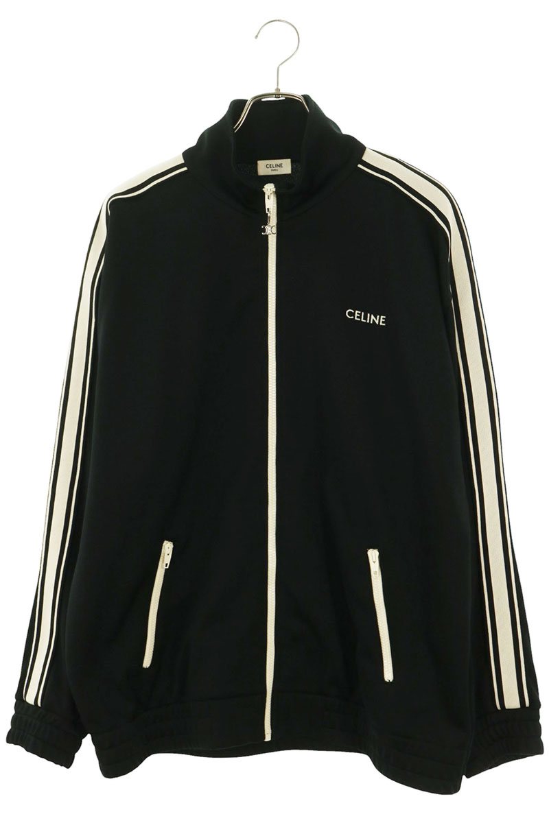 CELINE Double Face Jersey Blouson Black/White Size L