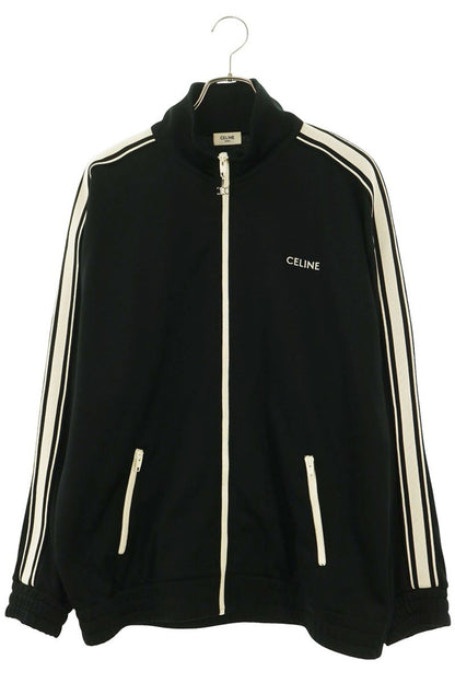 CELINE Double Face Jersey Blouson Black/White Size L