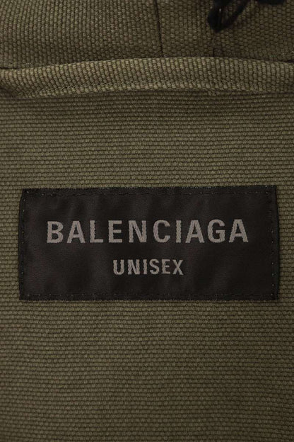 BALENCIAGA Khaki Cotton Zip Hooded Blouson Size XS