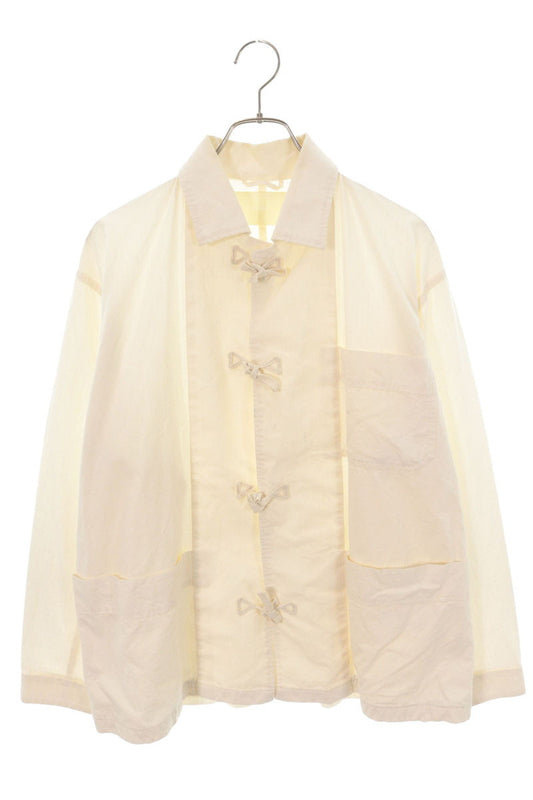 INNAT Cotton Pajama Shirt Blouson Off-White Size M