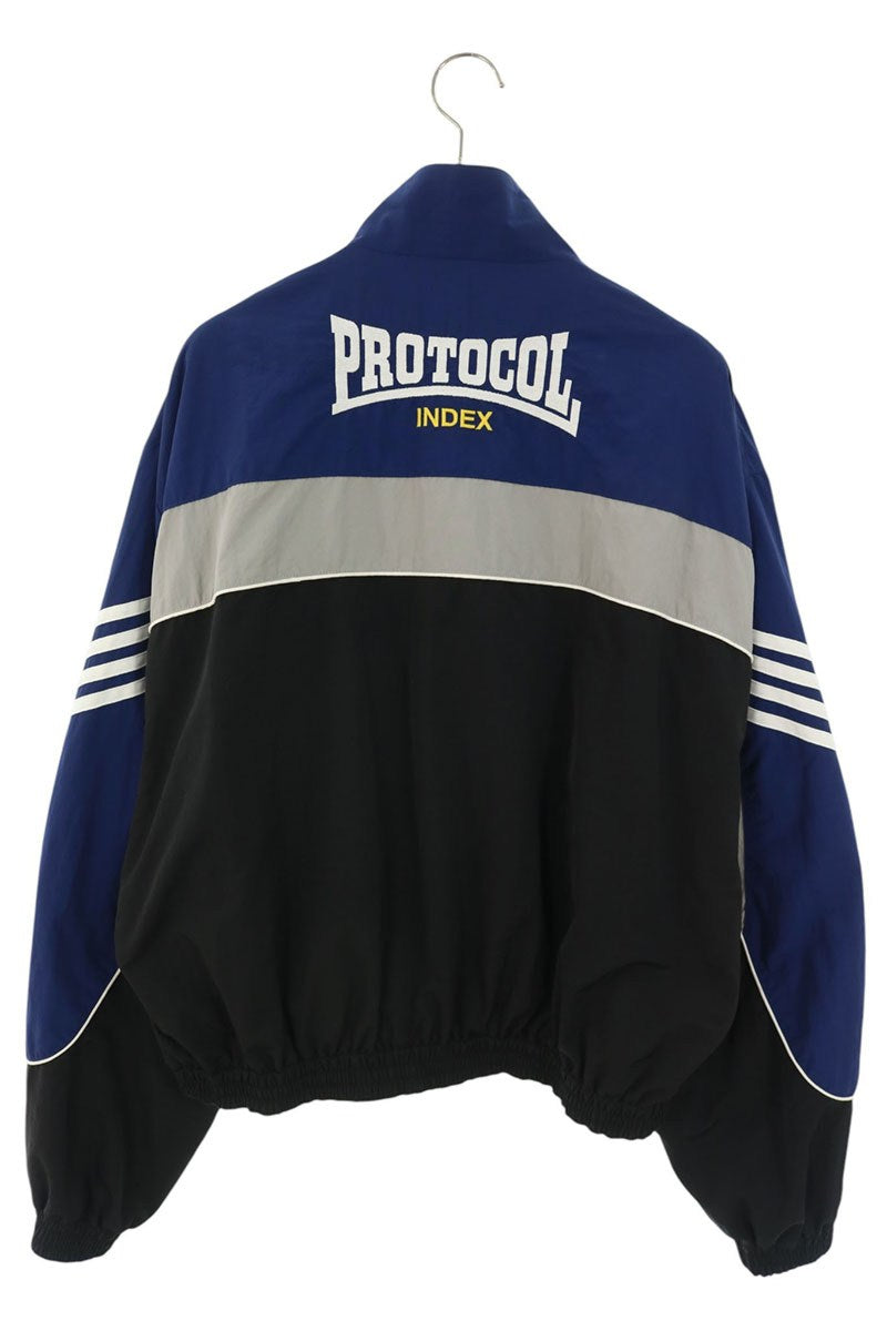 Protocol Index Bicolor Logo Embroidered Track Jacket Size L