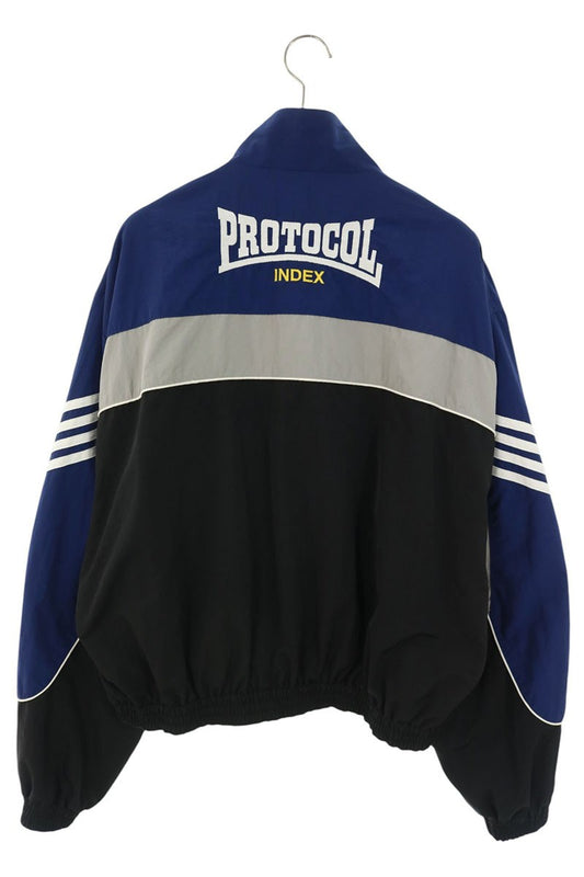 Protocol Index Bicolor Logo Embroidered Track Jacket Size L