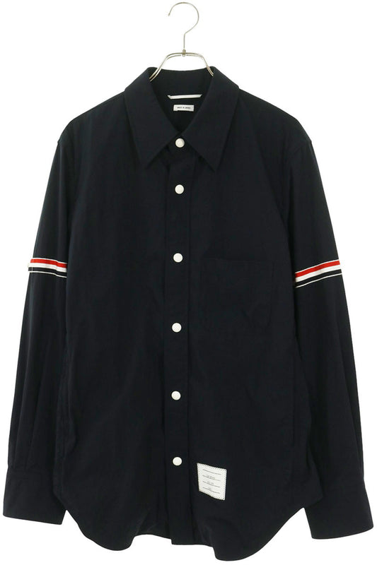 THOM BROWNE Nylon Armband Shirt Blouson Navy Size 1