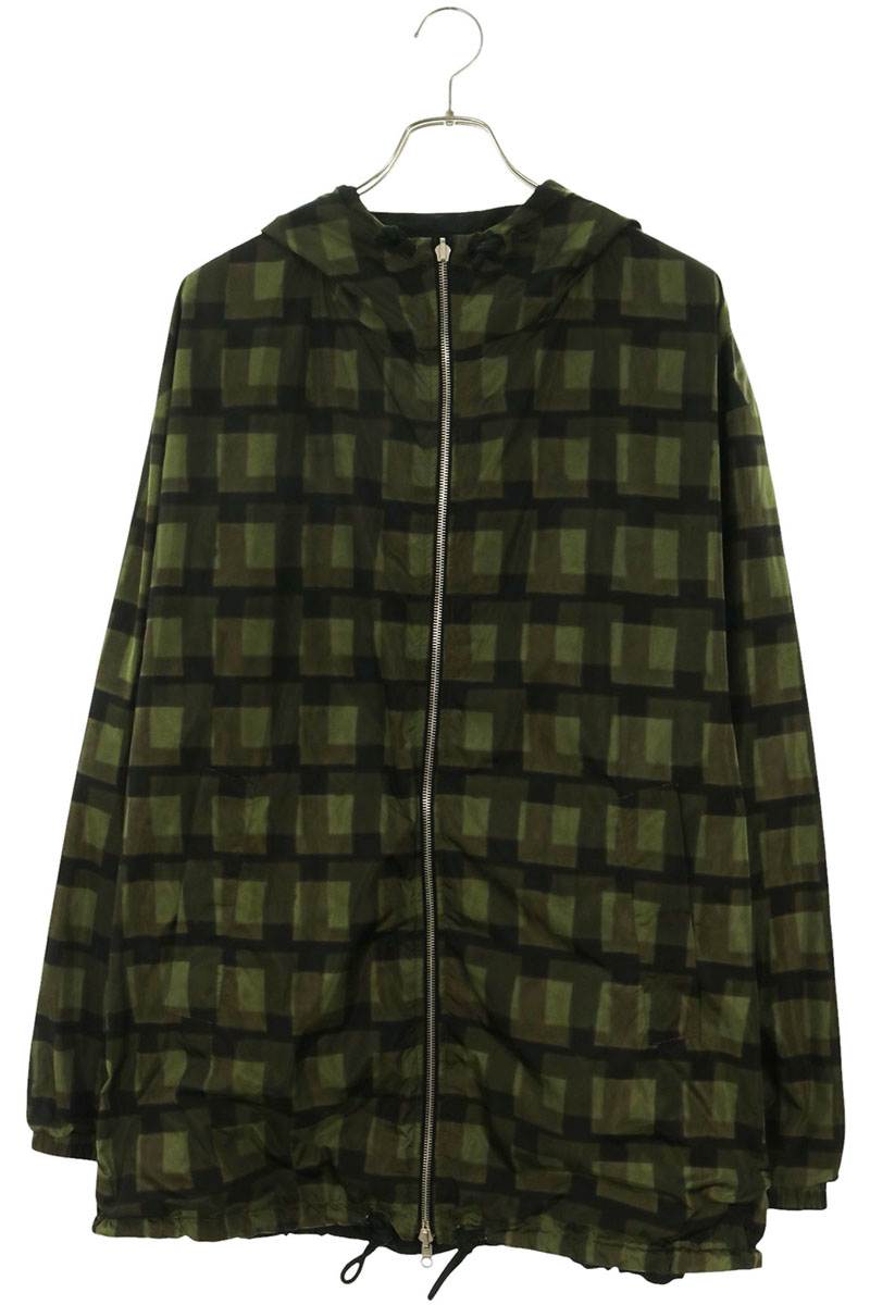 DRIES VAN NOTEN Hooded Reversible Nylon Jacket Multi Size L