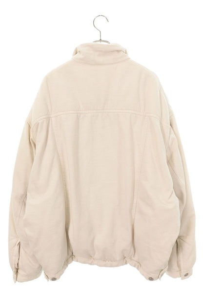 BALENCIAGA Oversized Padded Denim Jacket Off-White Size 44