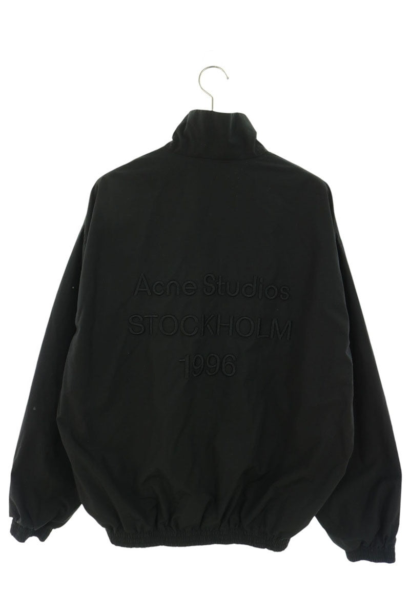 ACNE STUDIOS Cotton Nylon Back Logo Blouson Black Size XS
