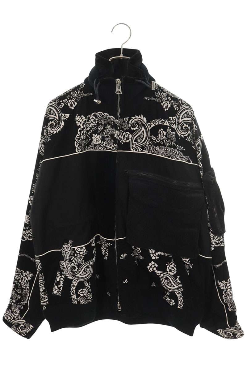 Sacai Floral Corduroy Jacket Black Size 3