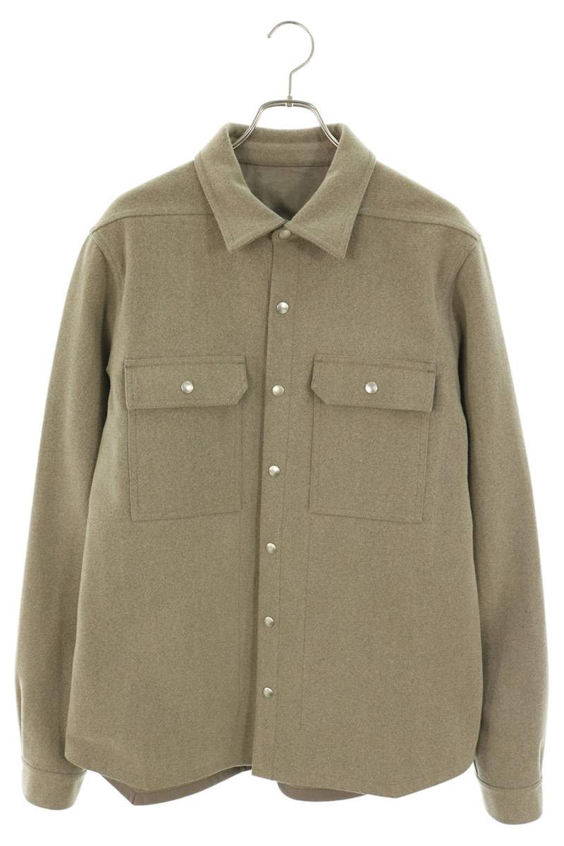 Rick Owens -WM Button Shirt Jacket Beige Size 52