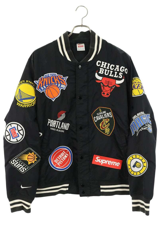 SUPREME NBA Team Nylon Varsity Jacket Multi Size L