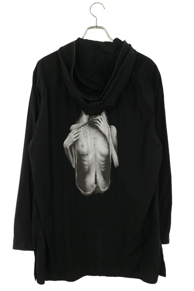 YOHJI YAMAMOTO POUR HOMME Suzume Uchida Hooded Jacket Size 3