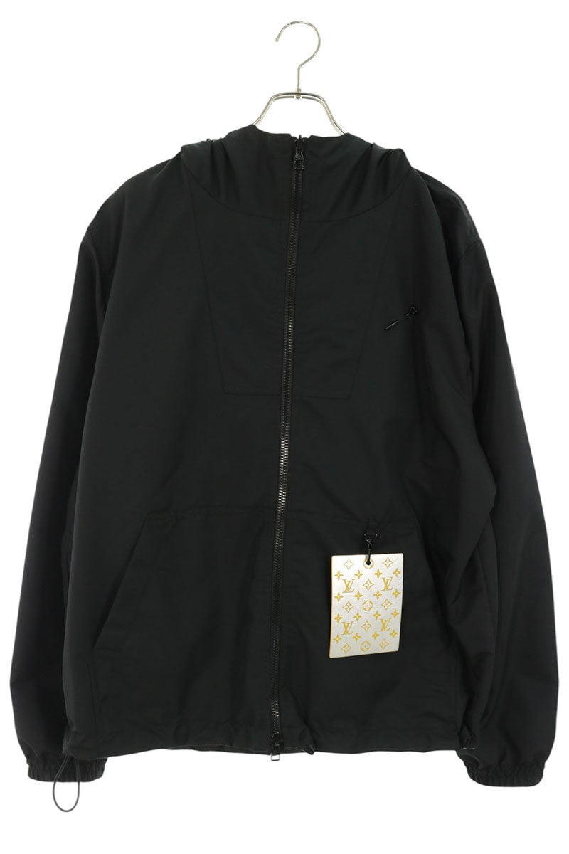 LOUISVUITTON Monogram Reversible Zip Jacket Black Size 54
