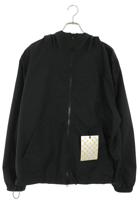 LOUISVUITTON Monogram Reversible Zip Jacket Black Size 54