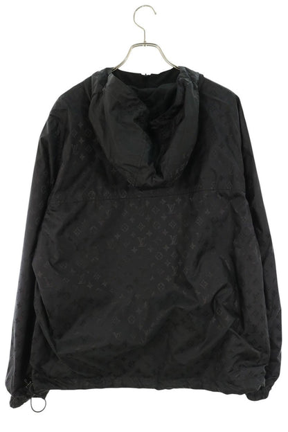 LOUISVUITTON Monogram Reversible Zip Jacket Black Size 54