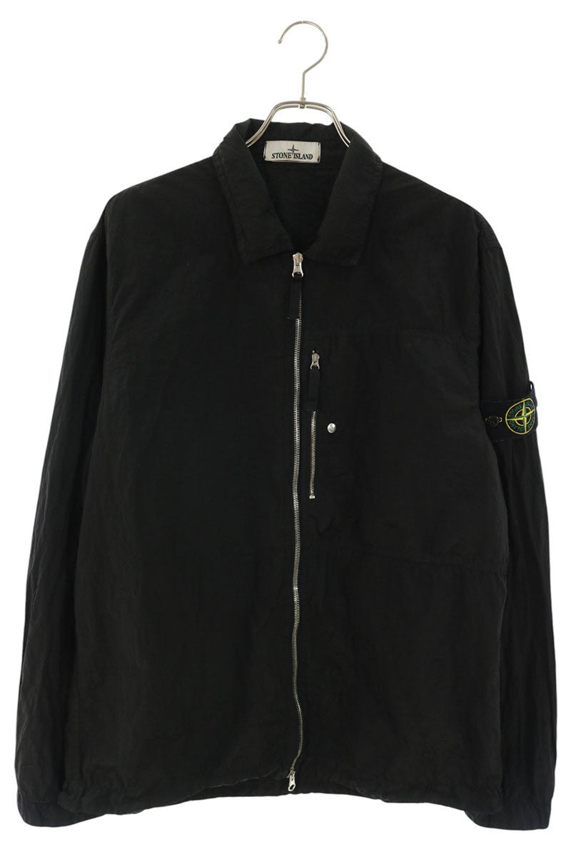 STONEISLAND Nylon Zip Up Blouson Black Size XL