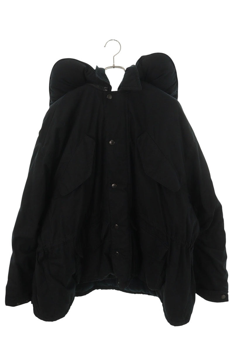 BALENCIAGA Neck Pillow Padded Travel Jacket Black Size 2