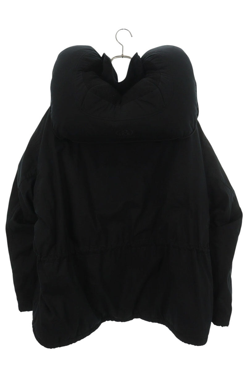 BALENCIAGA Neck Pillow Padded Travel Jacket Black Size 2