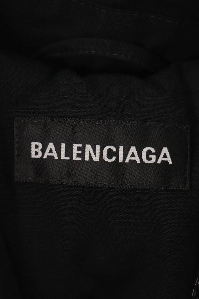 BALENCIAGA Neck Pillow Padded Travel Jacket Black Size 2