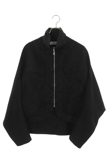 KIKO KOSTADINOV Virgin Wool Zip-Up Jacket Black Size 44