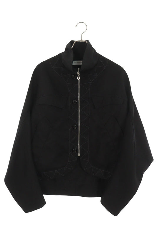 KIKO KOSTADINOV Virgin Wool Zip-Up Jacket Black Size 44