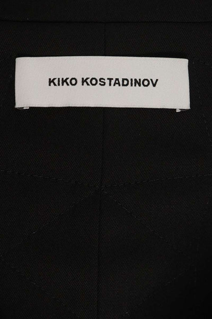 KIKO KOSTADINOV Virgin Wool Zip-Up Jacket Black Size 44