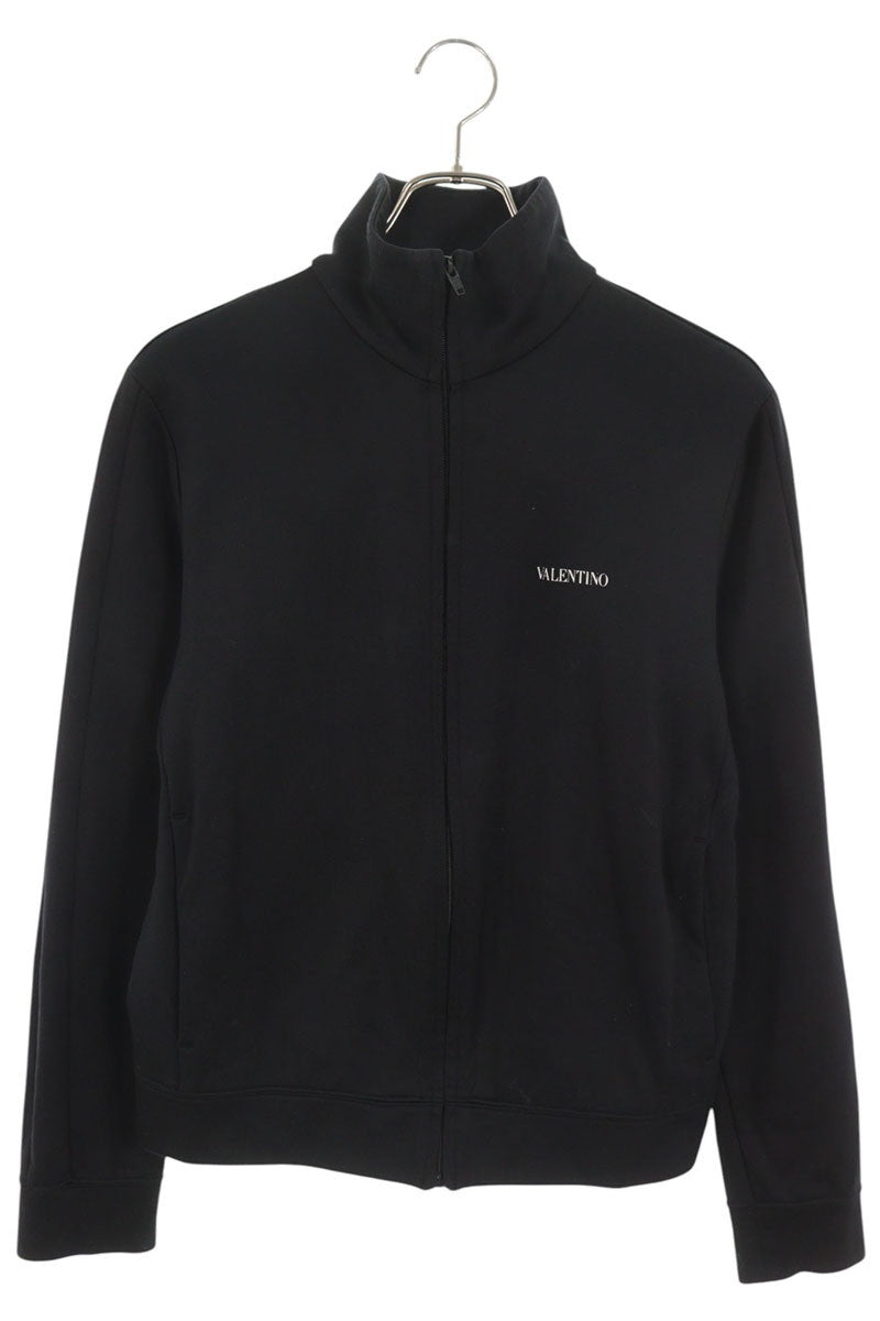 VALENTINO Logo Print Track Jacket Black Size S