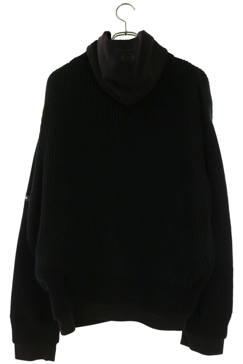 BALENCIAGA Layered Zip-Up Jacket Black Size 1