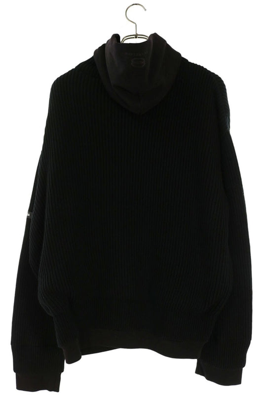 BALENCIAGA Layered Zip-Up Jacket Black Size 1