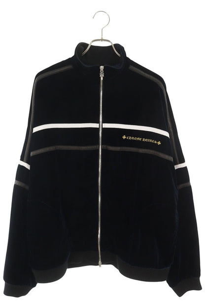 Chrome Hearts Velvet Tracksuit Jacket Navy Size XL