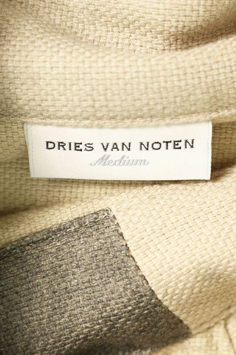 DRIES VAN NOTEN Floral Print Anorak Jacket Beige Size M
