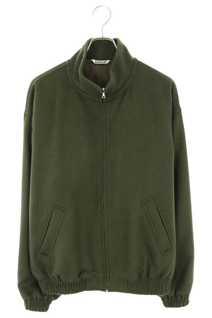 AURALEE Baby Camel Fleece Zip Blouson Green Size 5